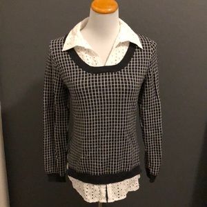 Bellidini gray and white sweater size medium